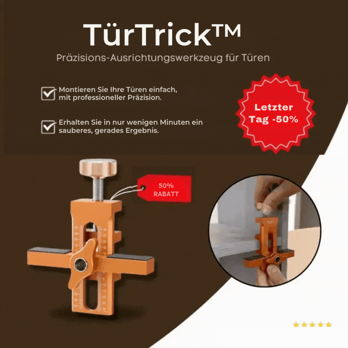 TßrTrick⢠/ Richten Sie Ihre Schranktßren schnell und fehlerfrei aus.