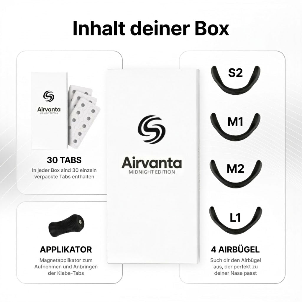 Airvanta - Magnetisches Nasenpflaster Starter Kit - Sopheria