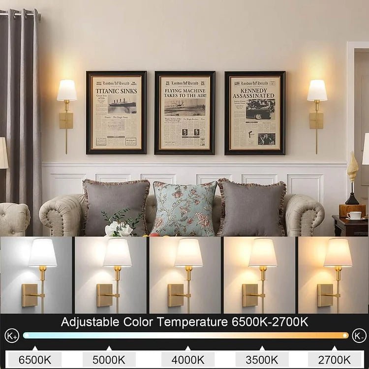 Aurélien™ | Premium-Wandleuchten kabellos & wiederaufladbar (2er-Set) - Sopheria