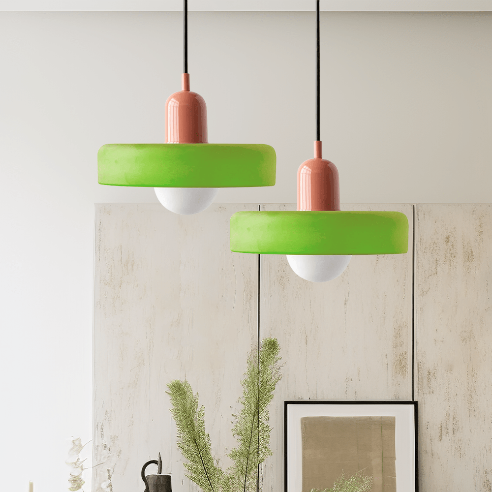 Aurelio™ | Bauhaus-Pendelleuchte aus farbigem Glas - Sopheria