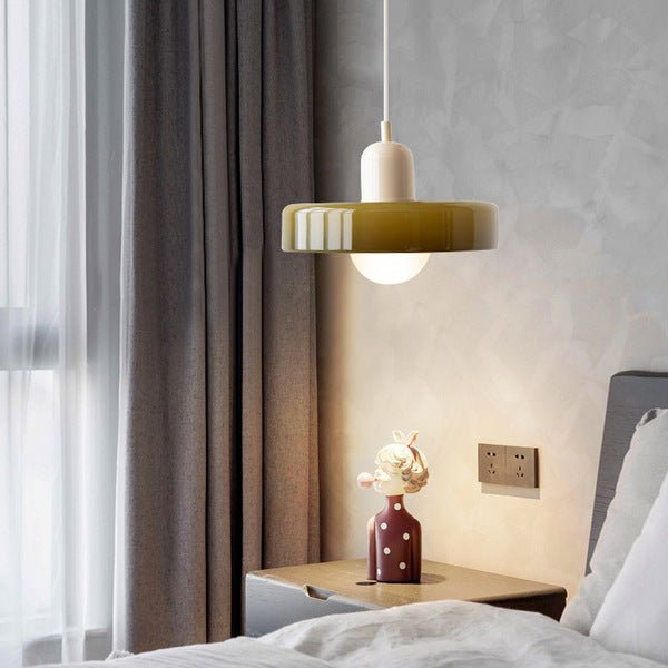 Aurelio™ | Bauhaus-Pendelleuchte aus farbigem Glas - Sopheria