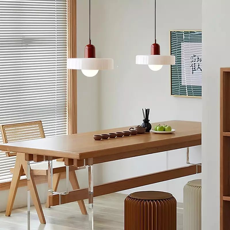 Aurelio™ | Bauhaus-Pendelleuchte aus farbigem Glas - Sopheria