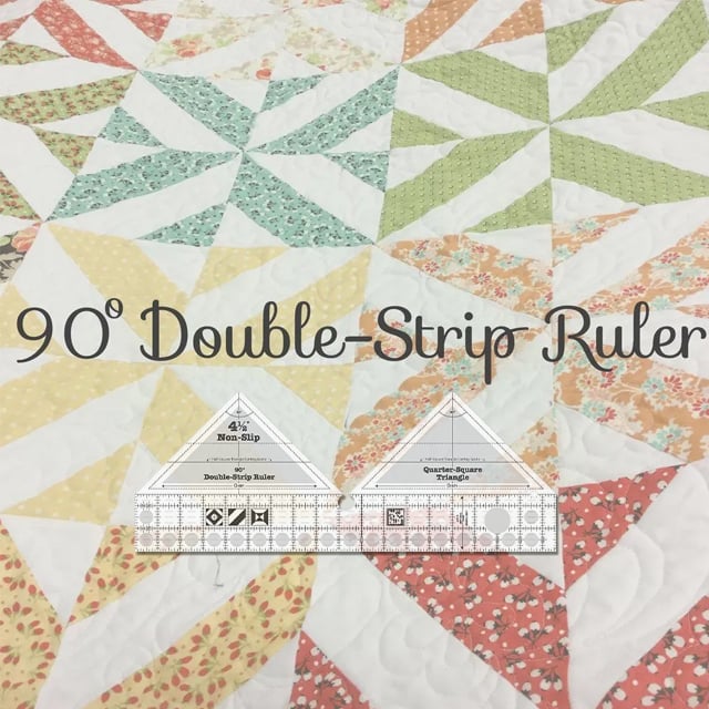 Henrike 90° Doppelstreifen-Lineal für Patchwork und Quilten