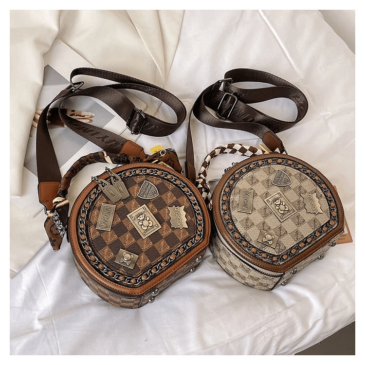 BärLuxe – Leder Umhängetasche mit Vintage Stil
