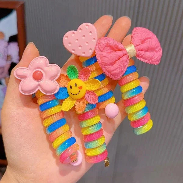 HaarHerz⢠/ Kleine Prinzessin Telefonkabel Haargummis