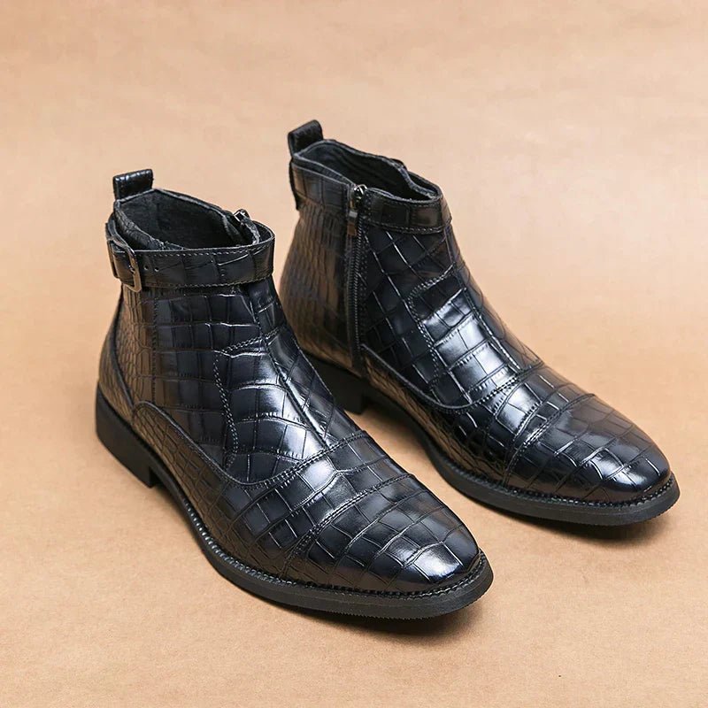 Baron | Lederstiefel mit Schnalle - Sopheria
