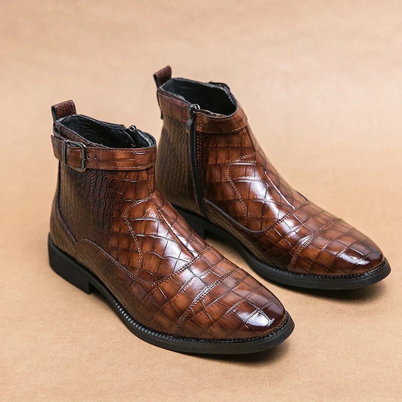 Baron | Lederstiefeletten mit Schnalle - Sopheria