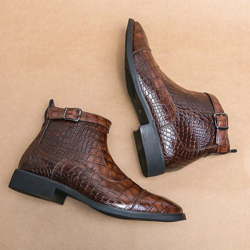 Baron | Lederstiefeletten mit Schnalle - Sopheria