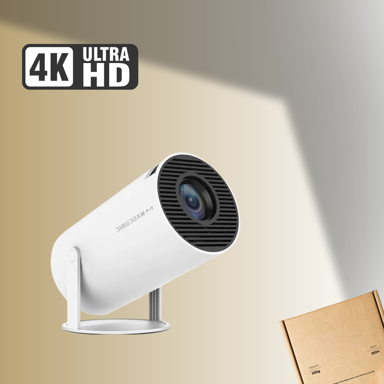 VisionVibe⢠/ Ein kompakter Projektor, der Ihre Wand in ein Kino verwandelt