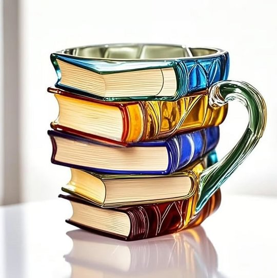 BuchBecher™ / Bemalte Buch-Tasse - Sopheria