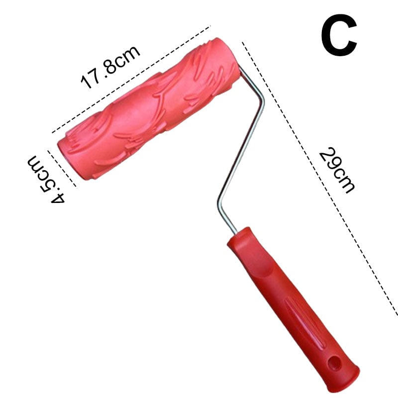RollenTausch™ / Farbroller mit Prägestruktur für Wanddekoration