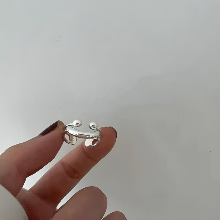 LächelLupen™ / Smiley Verstellbarer Ring