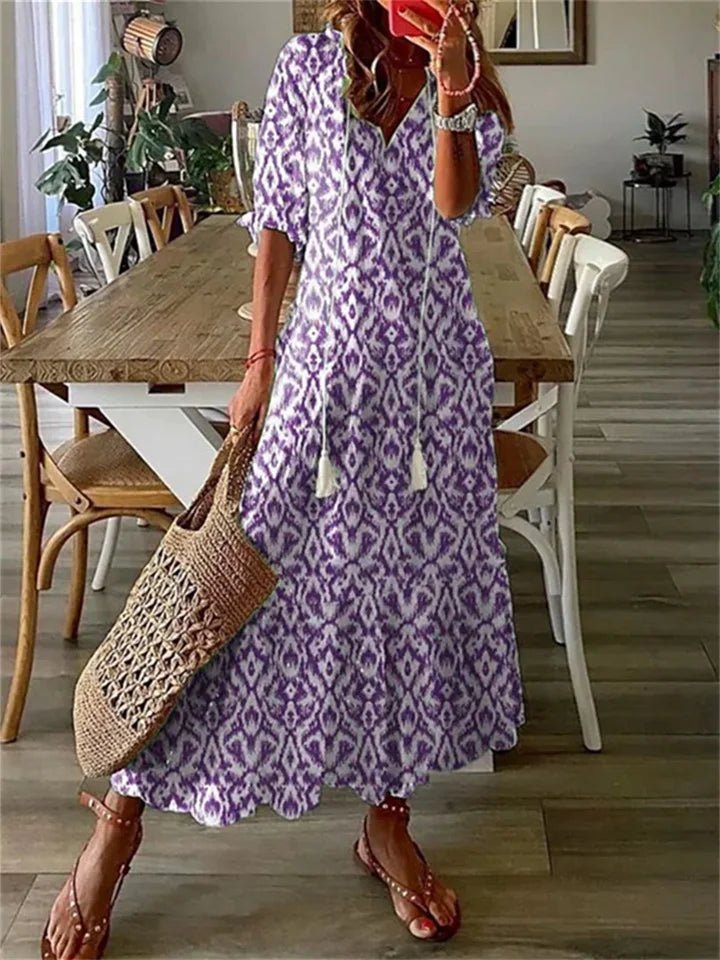 Clotilde | Leichtes, sommerliches Damen-Maxikleid - Sopheria