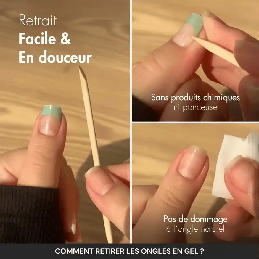 French-Weißes Gel-Pediküre-Set
