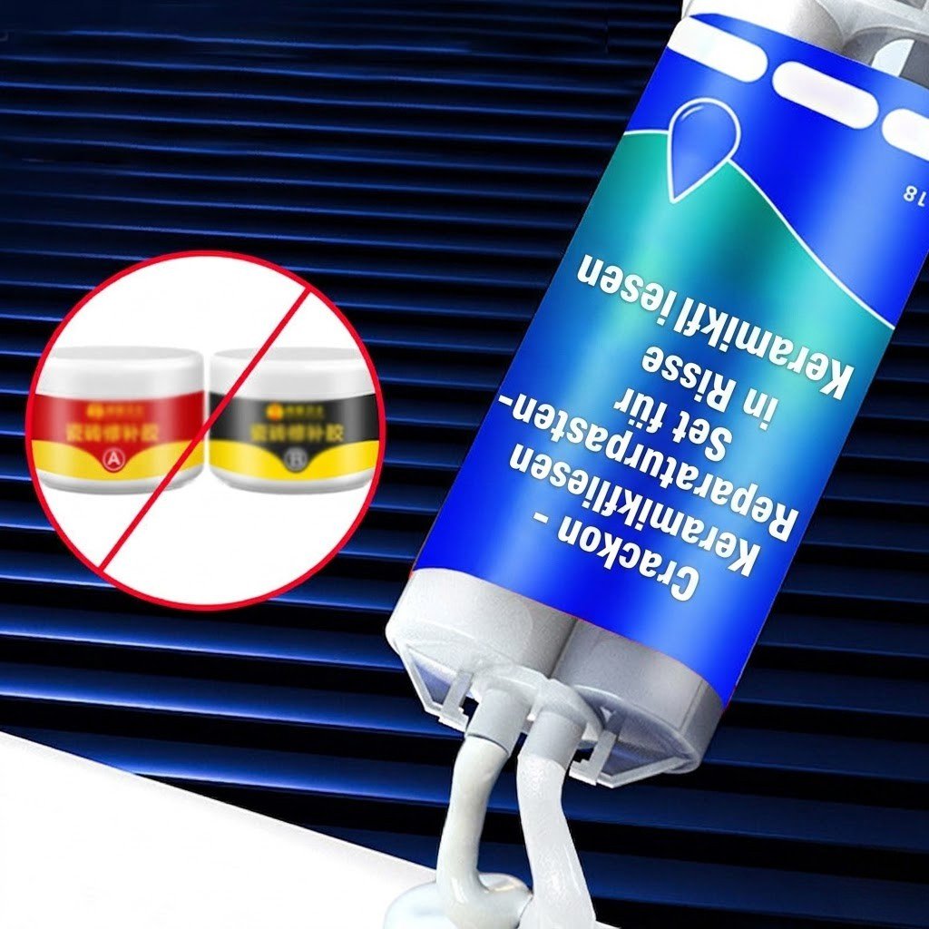 Crackon - Reparaturpasten-Set für Risse in Keramikfliesen - Sopheria