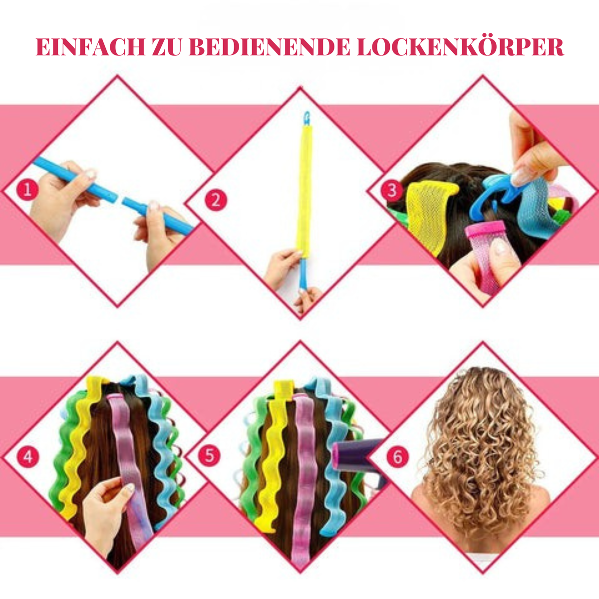 CurlSoft – Locken Ohne Hitze & Haarschäden (12 Stück) - Sopheria