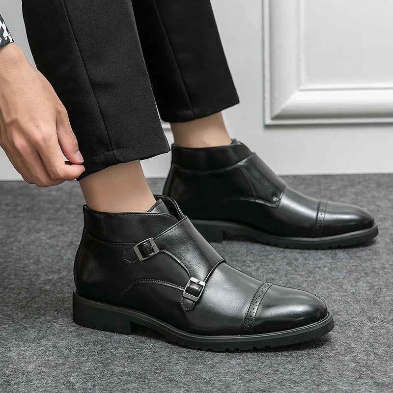 Darell | Lederstiefel mit doppeltem Monkbelt