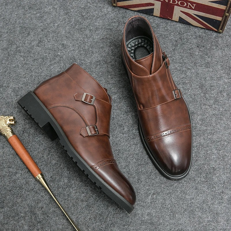 Darell | Lederstiefel mit doppeltem Monkbelt
