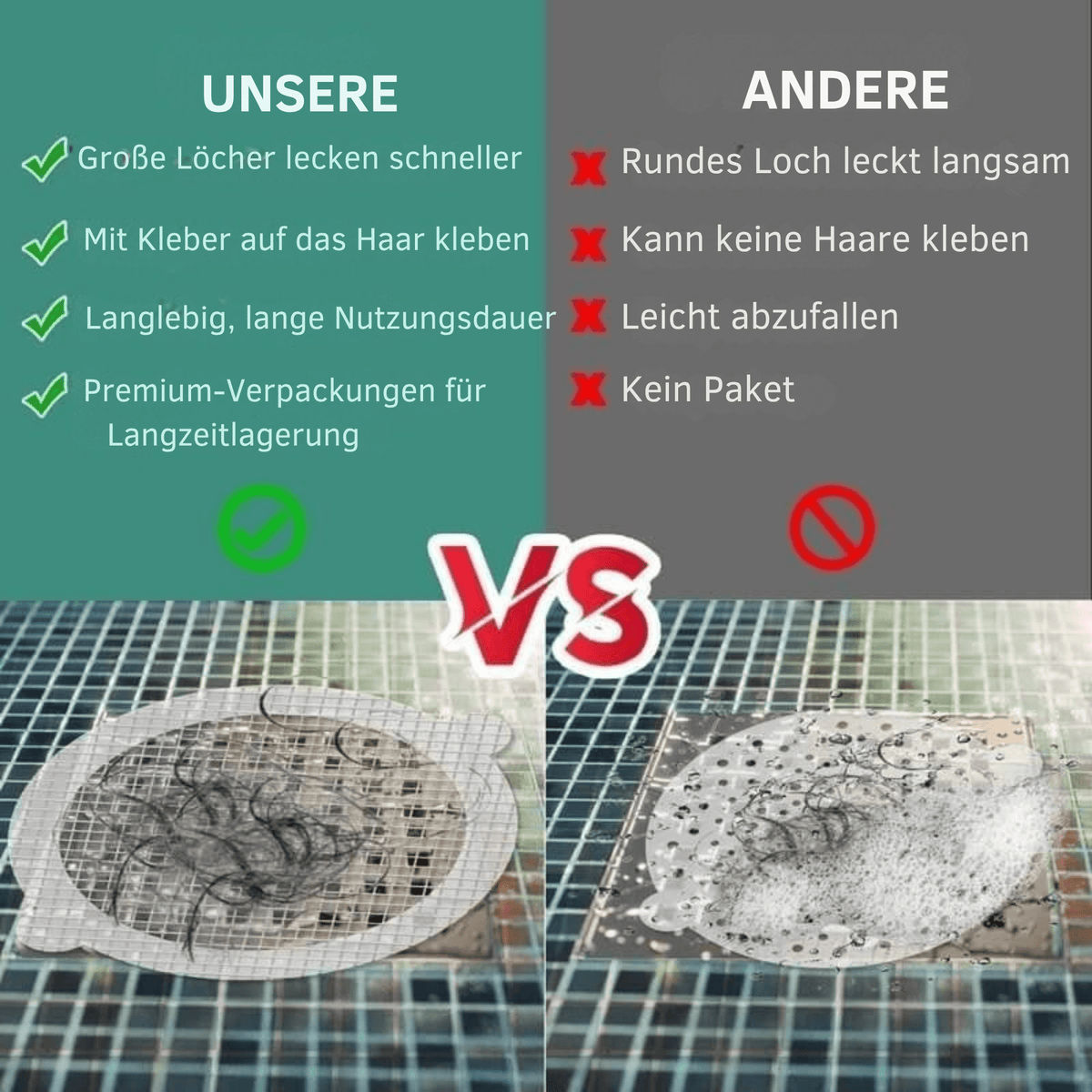 DrainHeld™ / Einweg-Bodenablaufaufkleber - Sopheria
