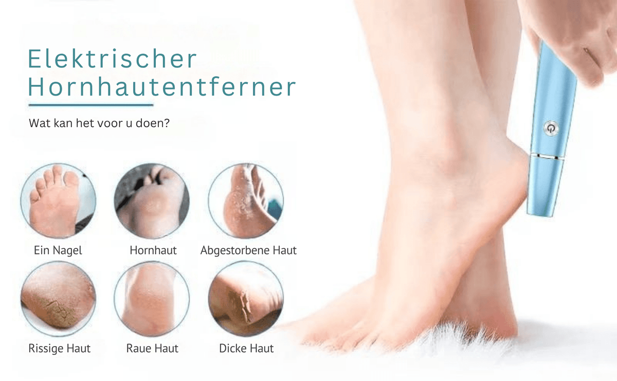 Eva Elektrischer Hornhautentferner – Schmerzfreie Entfernung von Hornhaut mit Profi-Leistung & Komfort - Sopheria
