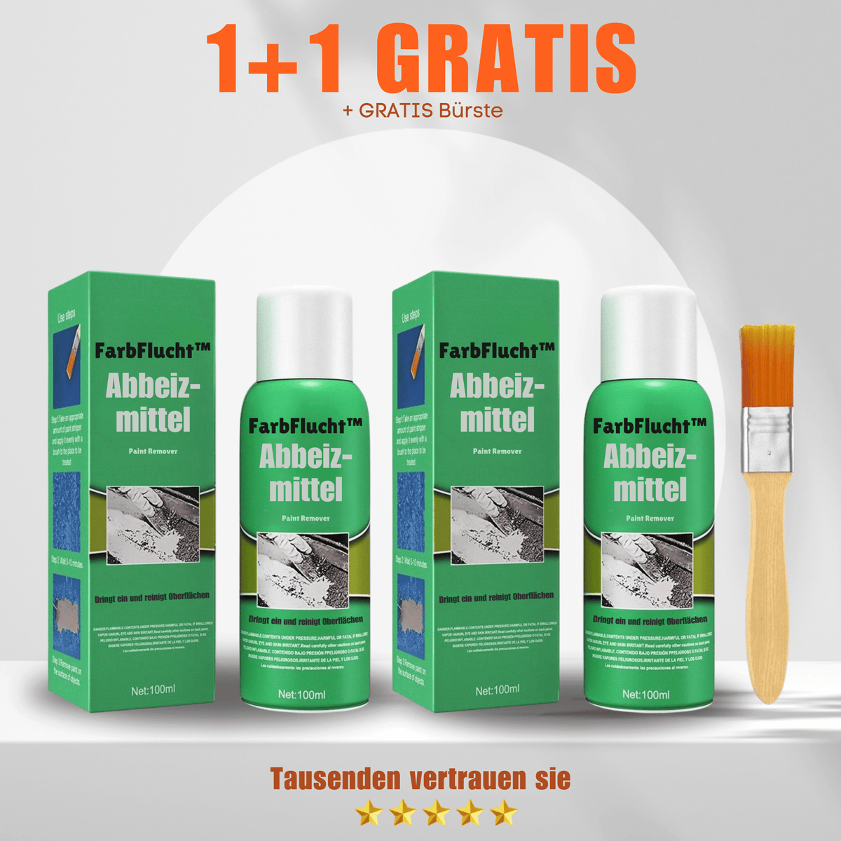 FarbFlucht™ / Super Schneller Farbentferner Ohne Giftstoffe Mit Gratis Pinsel (1+1 GRATIS) - Sopheria