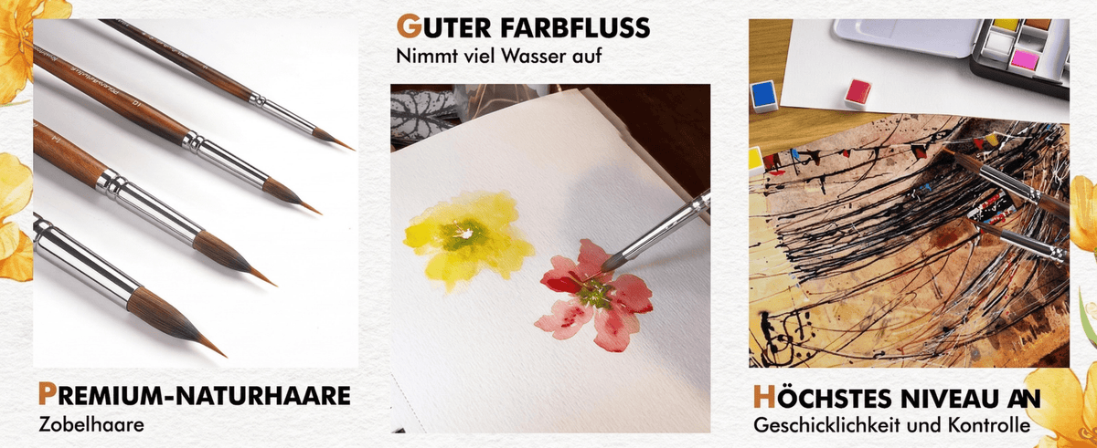 FeinStrich – Präzisions Pinselset für Details - Sopheria