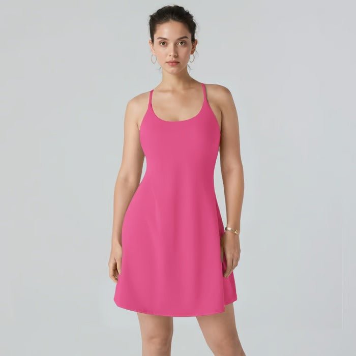 FitFinesse™ / Rückenfreies Fitnesskleid für mühelosen Stil und optimalen Halt - Sopheria