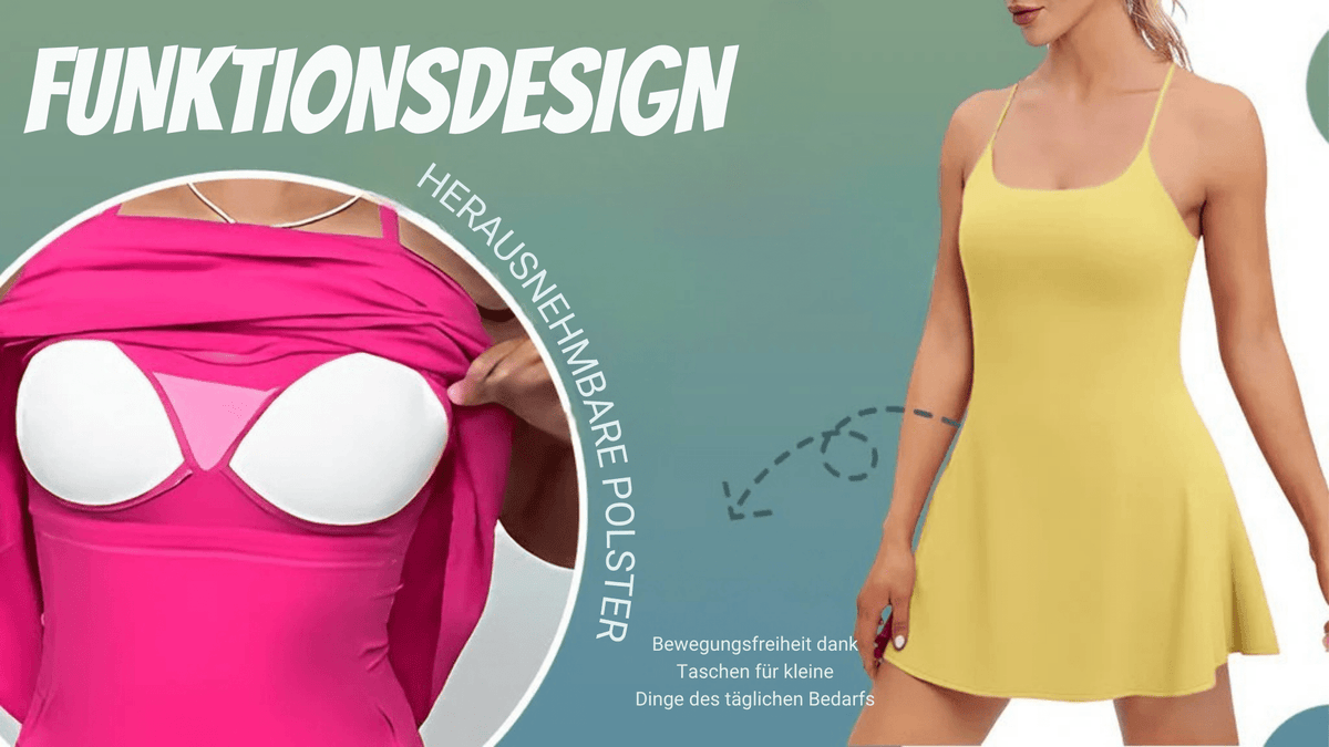 FitFinesse™ / Rückenfreies Fitnesskleid für mühelosen Stil und optimalen Halt - Sopheria