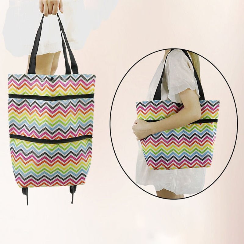 FlexTasche – Faltbare Einkaufstasche mit Rollen - Sopheria