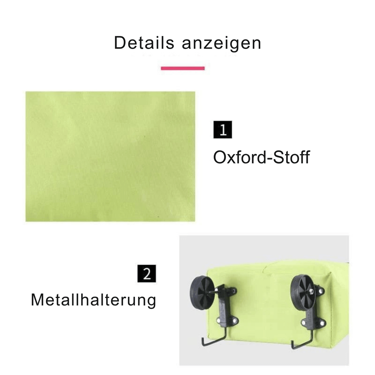 FlexTasche – Faltbare Einkaufstasche mit Rollen - Sopheria