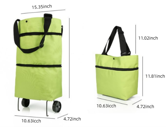 FlexTasche – Faltbare Einkaufstasche mit Rollen - Sopheria