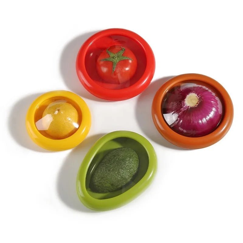FruchtFix™ / Wiederverwendbare Deckel für geschnittenes Obst und Gemüse - Sopheria