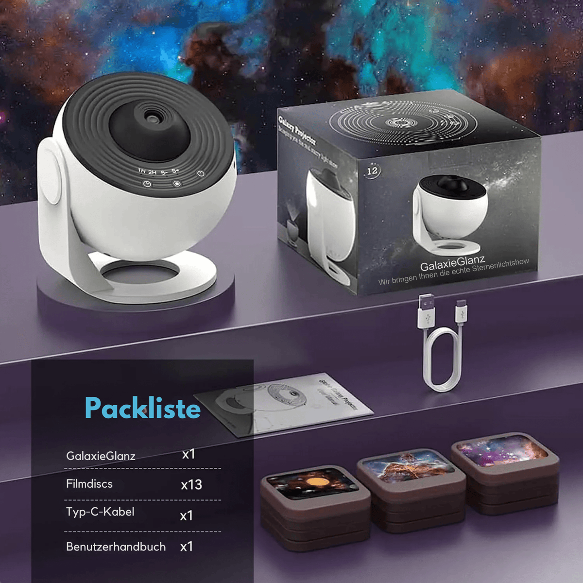 GalaxieGlanz™ / Minopia Sternenhimmel-Projektor - Sopheria