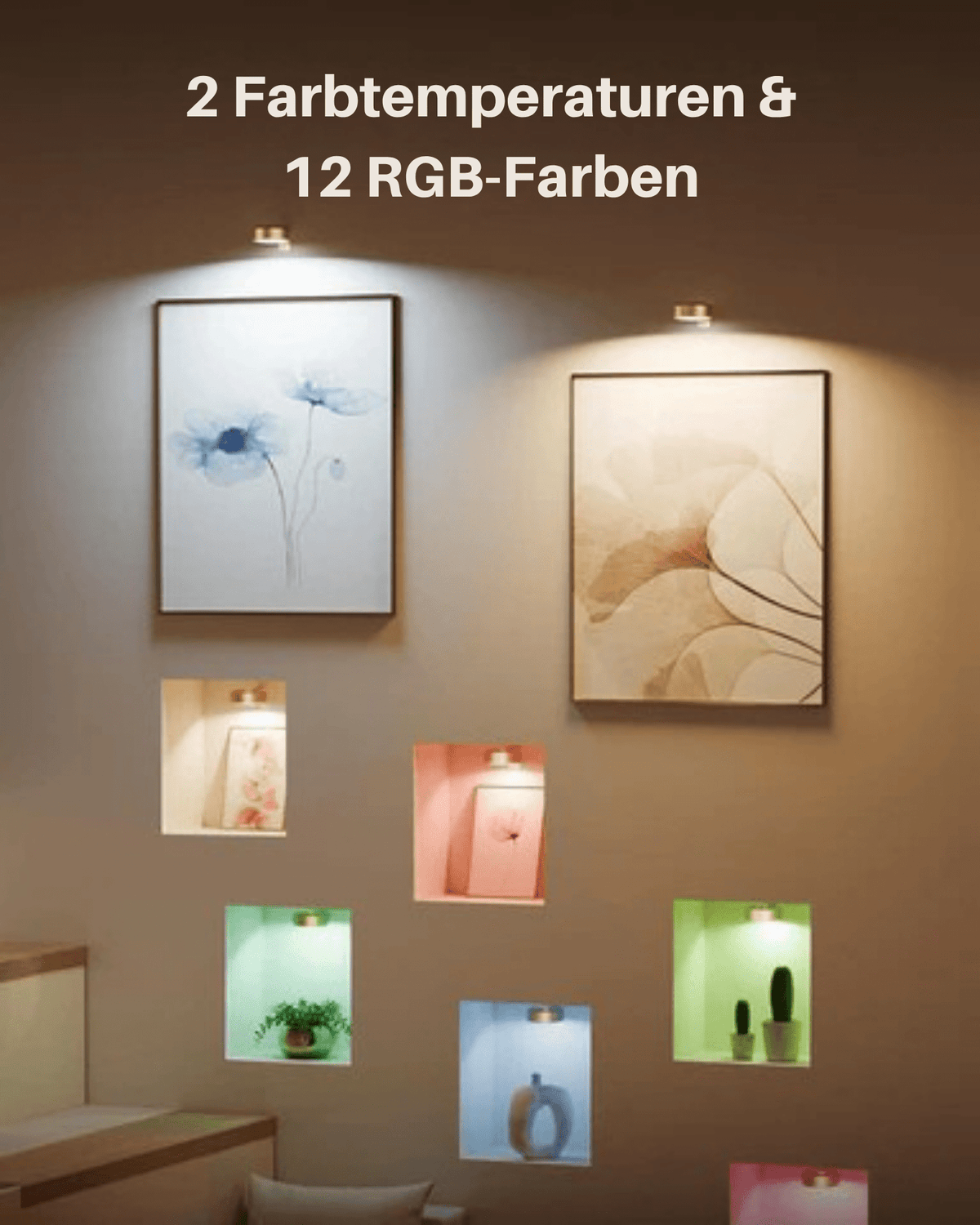 GalerieGlanz™ / Verstellbare Kunstpräsentationsbeleuchtung - Sopheria