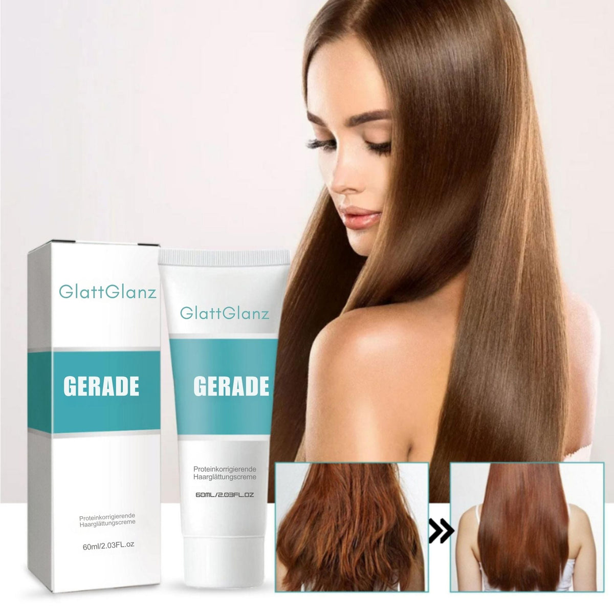 GlattGlanz™ / Sofortglättende Creme Für Seidiges Haar - Sopheria