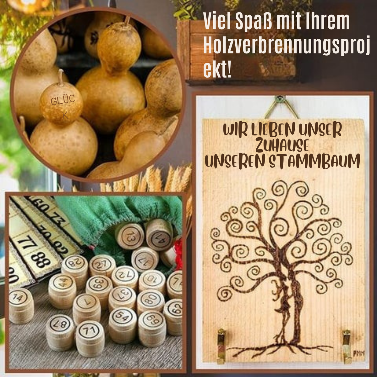 GravurGlanz™ / Kupferform für 26 Buchstaben – DIY-Set zum Brennen und Schnitzen von Holz - Sopheria