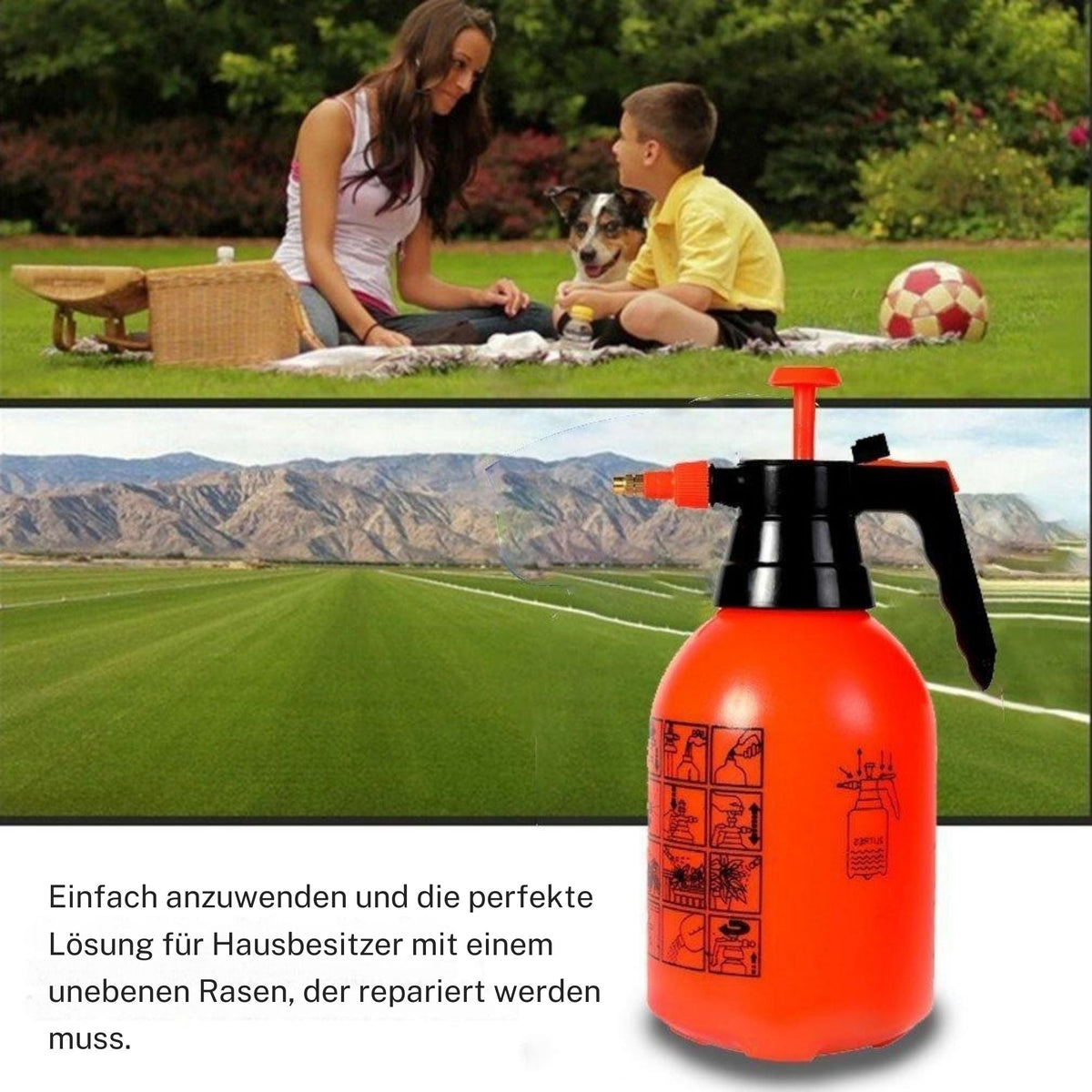 GrünGlück™ / Der Einfache Weg Zu Einem Dichten, Grünen Rasen! (1+1 GRATIS) - Sopheria