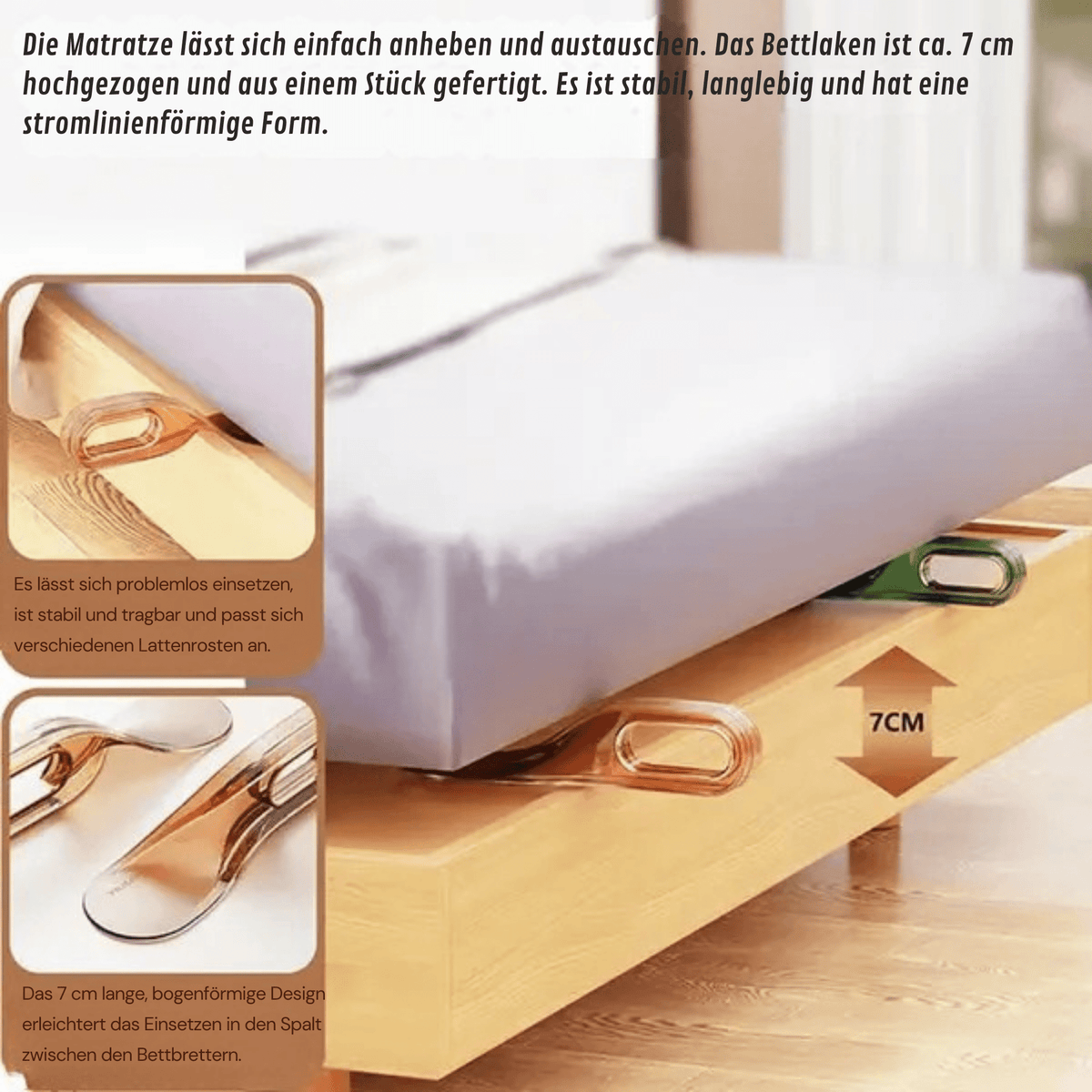 HandHelfer™ / 2-in-1 Matratzenheber & Bettlakenhalter - Sopheria