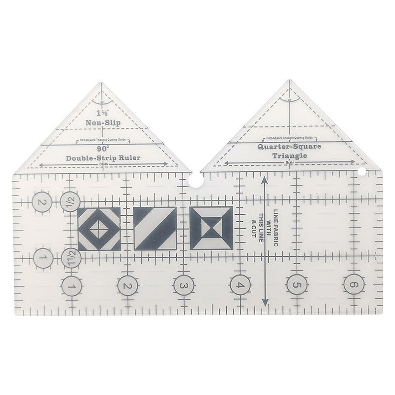 Henrike 90° Doppelstreifen-Lineal für Patchwork und Quilten - Sopheria
