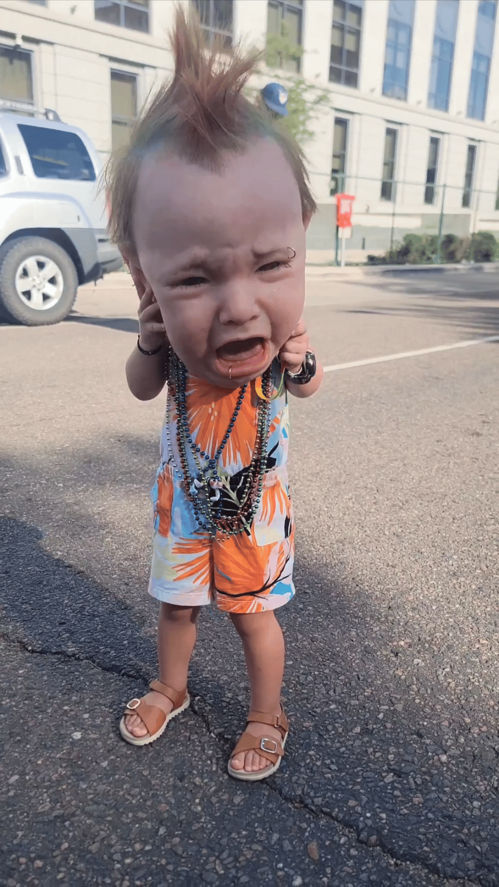 HeulHorror™ / Gruselige und urkomische Latex-Kopfmasken (weinendes Punk-Baby) - Sopheria