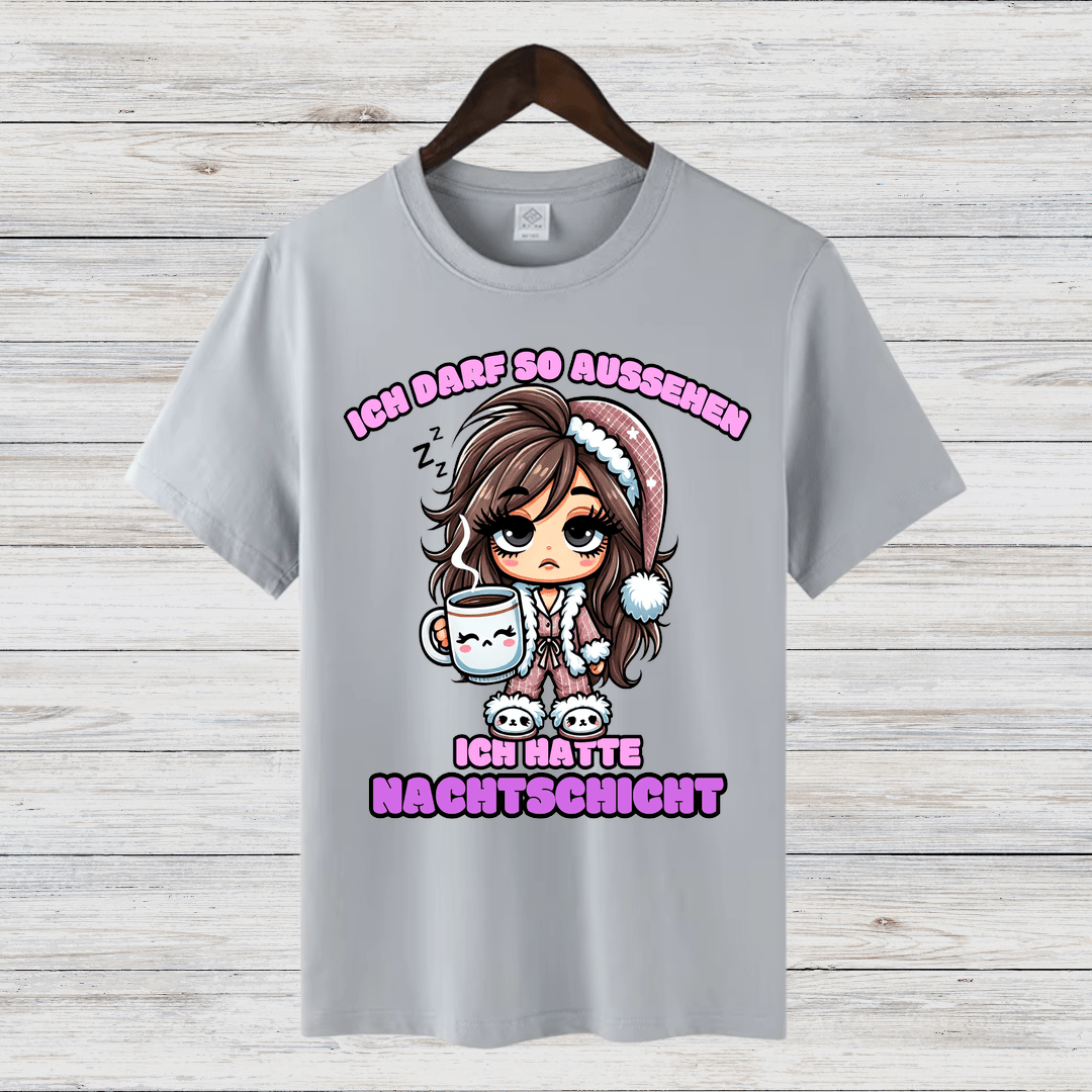 Ich hatte Nachtschicht | Lustiges Statement-Shirt | Humorvolles Design für Wintertage | Nachtarbeiter-Geschenkidee - Sopheria
