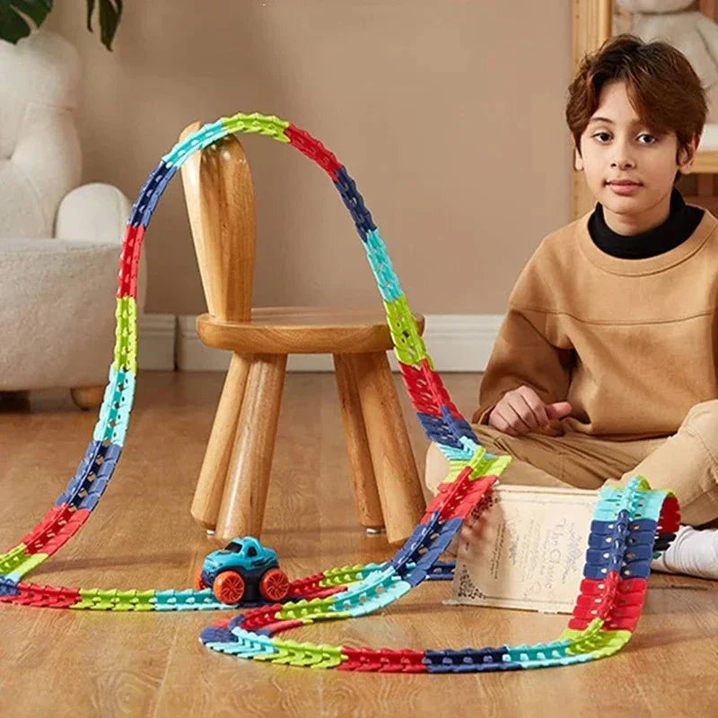 BahnBlitz™ / Verspielte Rennstrecke Für Kinder
