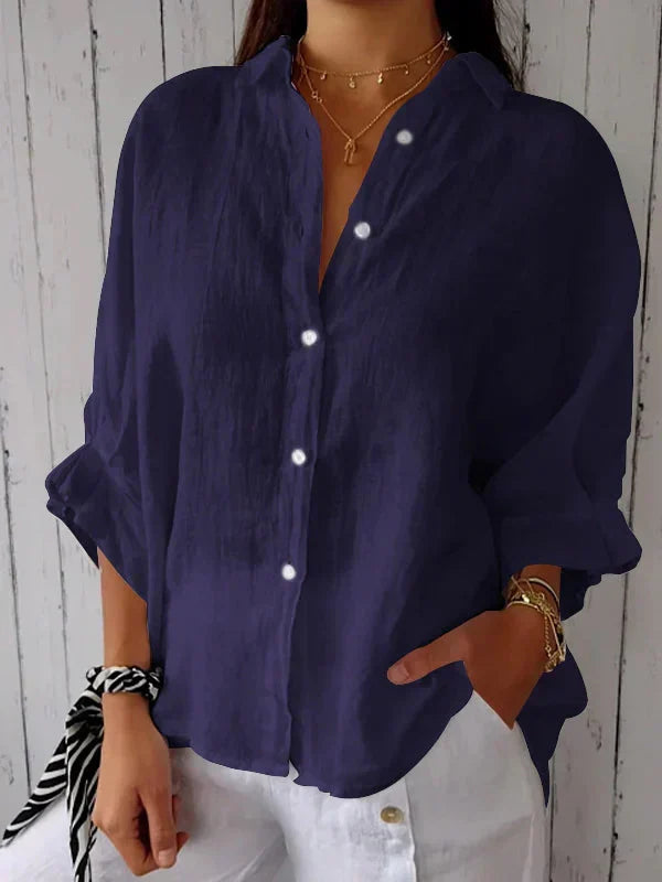 Madison – Zeitlos elegante Bluse mit Knopfleiste