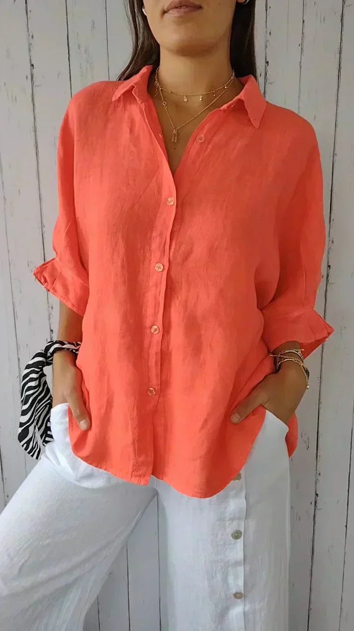 Madison – Zeitlos elegante Bluse mit Knopfleiste