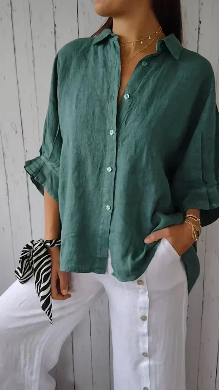 Madison – Zeitlos elegante Bluse mit Knopfleiste