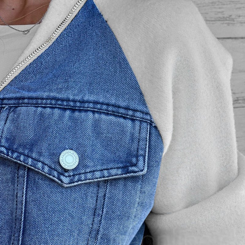 Karin™ | Trendige Patchwork-Jeansjacke Ihr neuer Favorit! - Sopheria