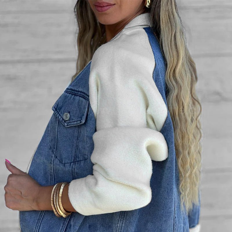 Karin™ | Trendige Patchwork-Jeansjacke Ihr neuer Favorit! - Sopheria