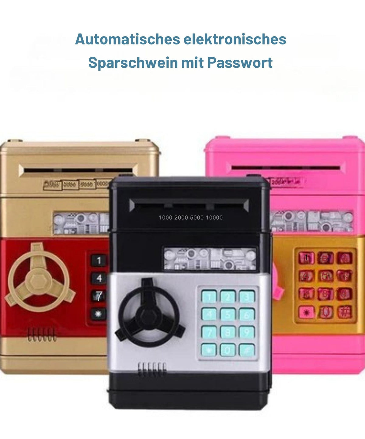 KassenKönig™ / Elektronisches Mini-Geldautomaten-Sparschwein - Sopheria