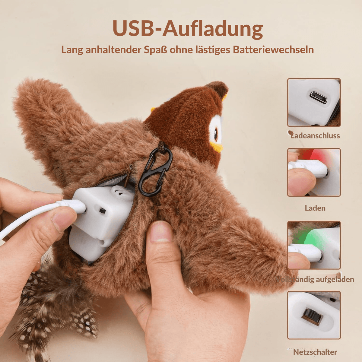 KatzenKnirps™ / Interaktives Vogelspielzeug für Katzen - Sopheria