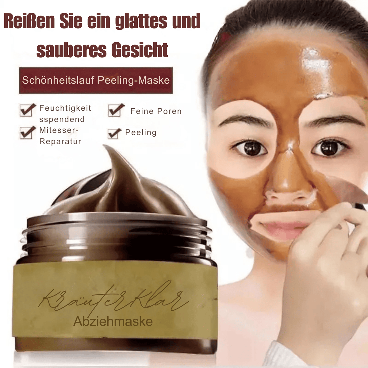 KräuterKlar™ / Pro-Kräuter Verfeinernde Abziehbare Gesichtsmaske - Sopheria